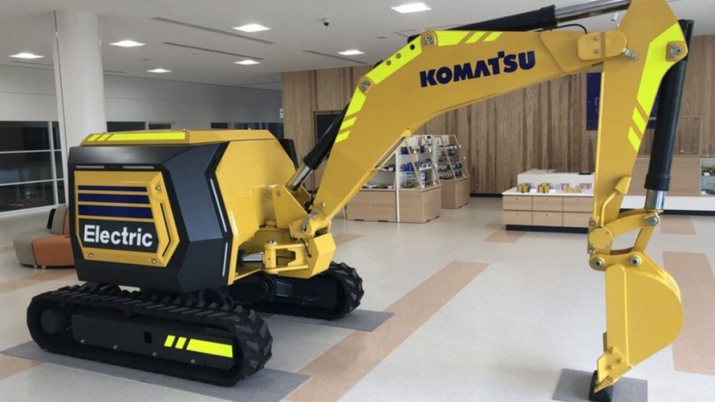 Komatsu’s First Fully Electric And Remote-Controlled Mini Excavator Komatsu’s First Fully Electric And Remote-Controlled Mini Excavator Powered By Lithium-Ion Battery