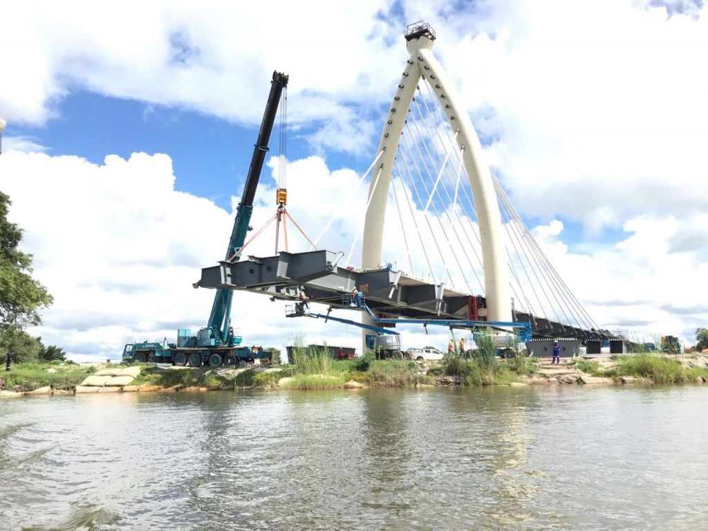 Sarens Helps Build The Mohembo Bridge In Botswana