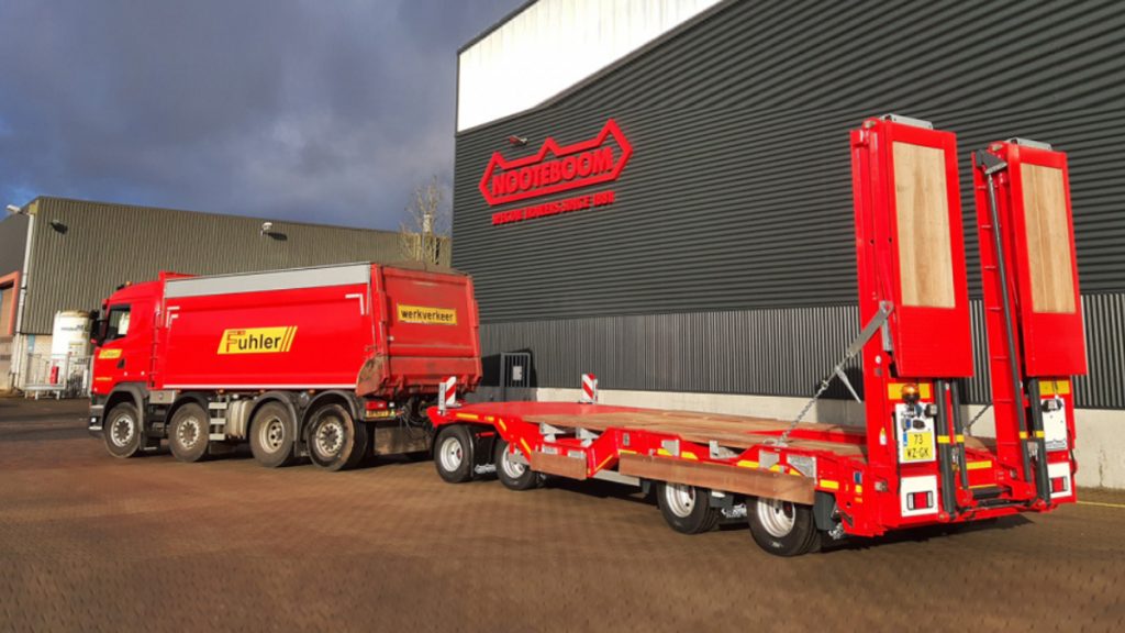 Noteboom Launches New ASDV Drawbar Semi Low-Loader With Wheel Wells New ASDV Drawbar Semi Low-Loader With Wheel Wells