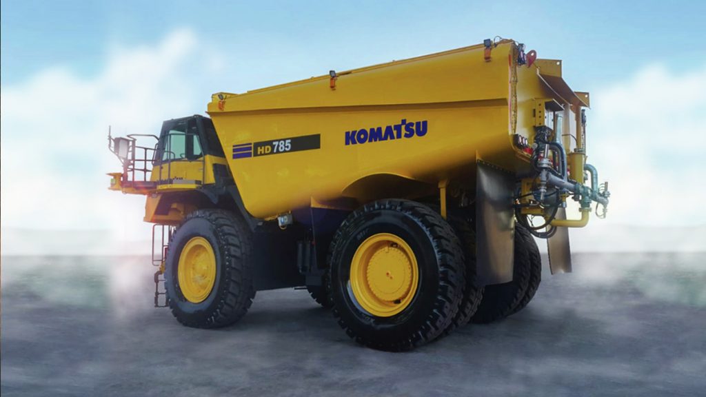 Komatsu Introduces Concept Autonomous Water Truck