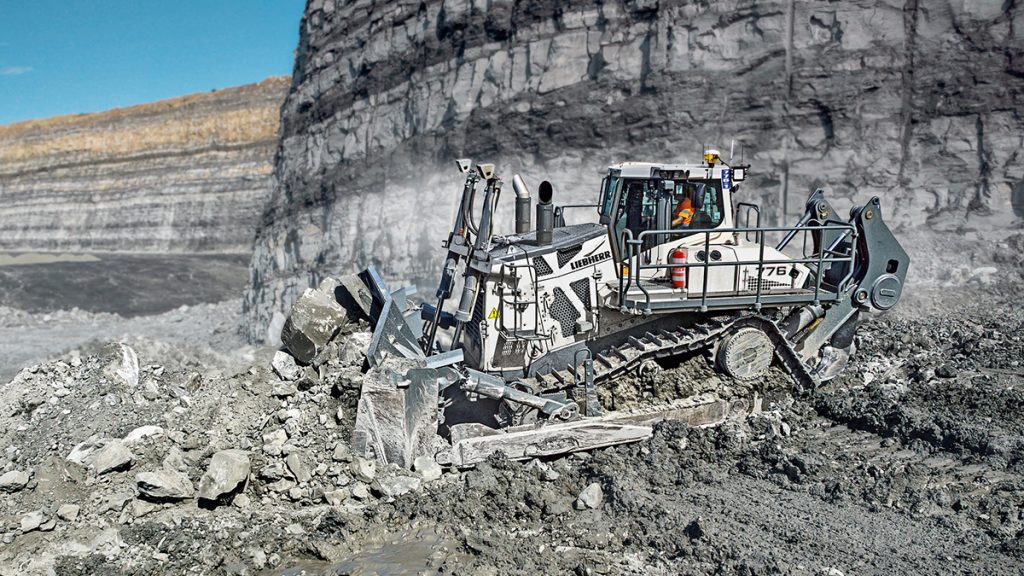 The PR 776 70 tonne mining dozer.