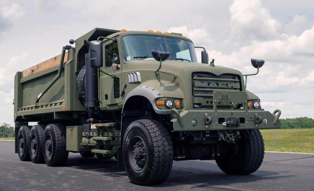The Mack Defense M917A3 Heavy Dump Truck.