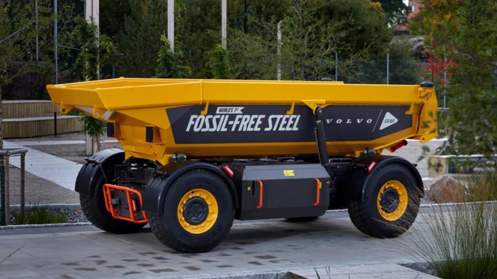 Volvo Group Launches World's First Vehicle Using Fossil-Free Steel