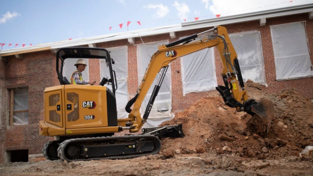 New Cat 304 And 305 CR Mini Hydraulic Excavators Deliver More Power And Performance With Lower Operating Costs Cat 304 Mini Excavator