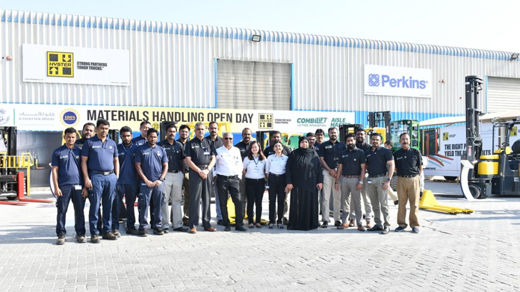 Kanoo Machinery Showcases Innovative Machines, Equipment At Materials Handling Open Day 2021 The staff of Kanoo Machinery in the recently concluded Materials Handling Open Day