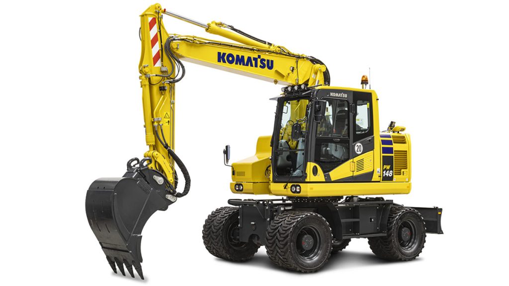 Komatsu Europe Announces A Major Upgrade For Wheeled Excavators PW148-11, PW158-11 And PW160-11