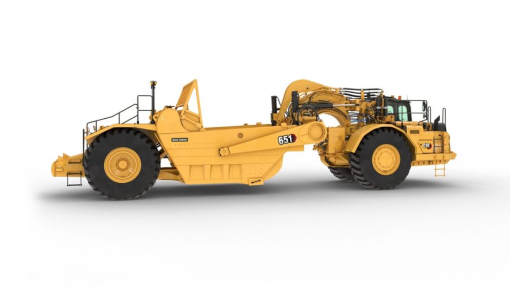 Caterpillar Relaunches Cat 651 Wheel Tractor Scraper