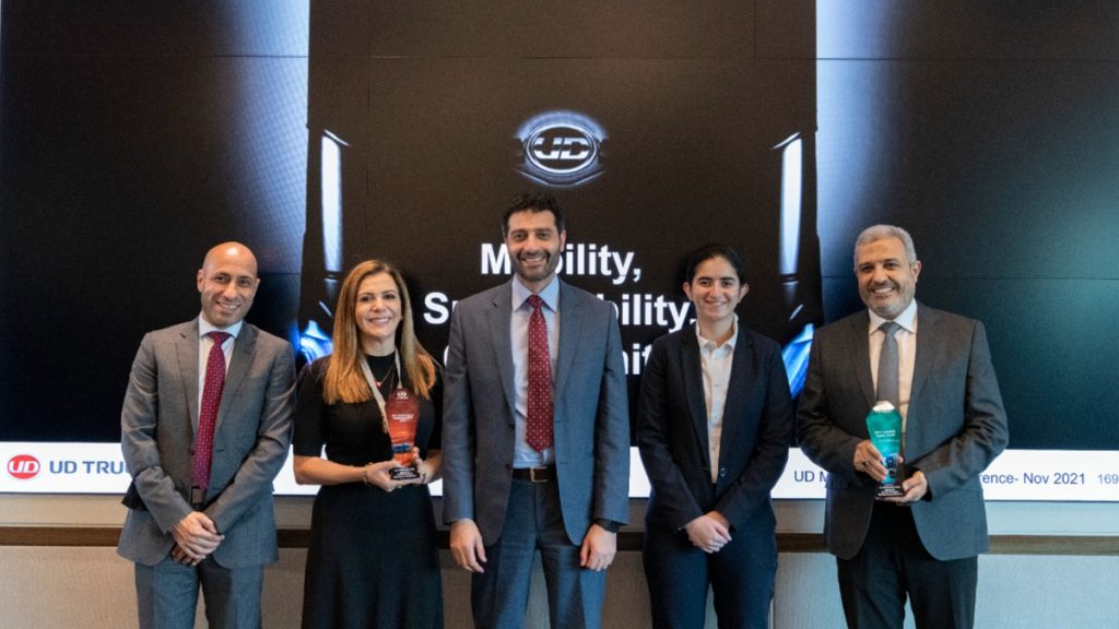 Al Masaood CV&E Clinches Two Key Awards Al Masaood CV&E Clinches Two Key Awards At Annual UD Trucks Partner’s Conference 2021