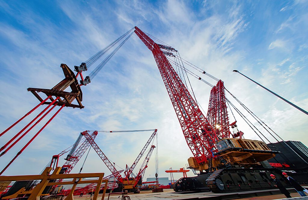 Sany Crawler Crane Sets New World’s Tonnage Record Crawler Crane SCC45000A Sets New World’s Tonnage Record