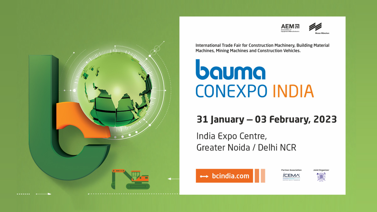 Bauma CONEXPO INDIA Announces 2023 Trade Fair Dates Bauma CONEXPO INDIA Announces 2023 Trade Fair Dates