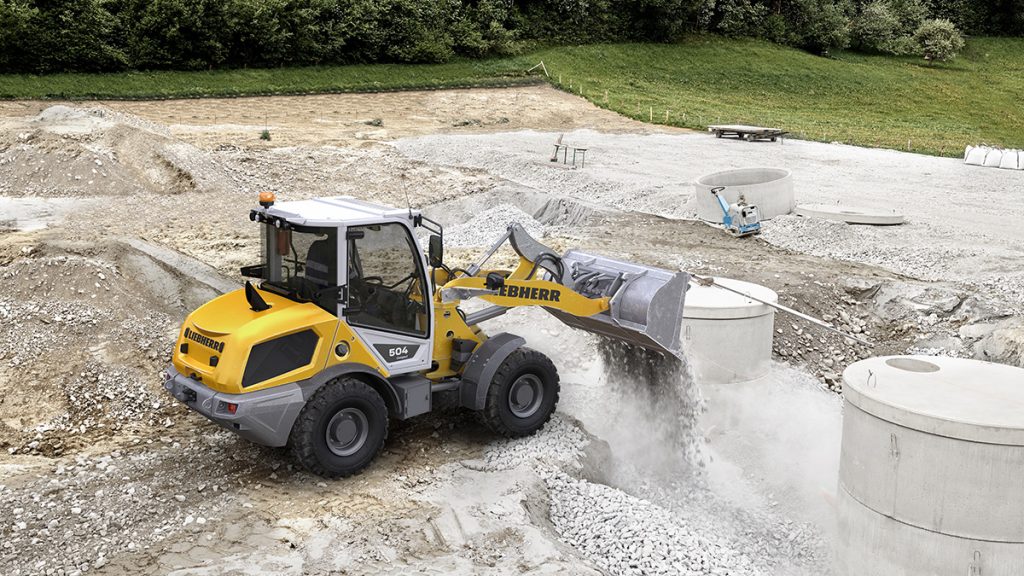 The Liebherr L 504 compact loader is the latest model in Liebherr’s wheel loader range.