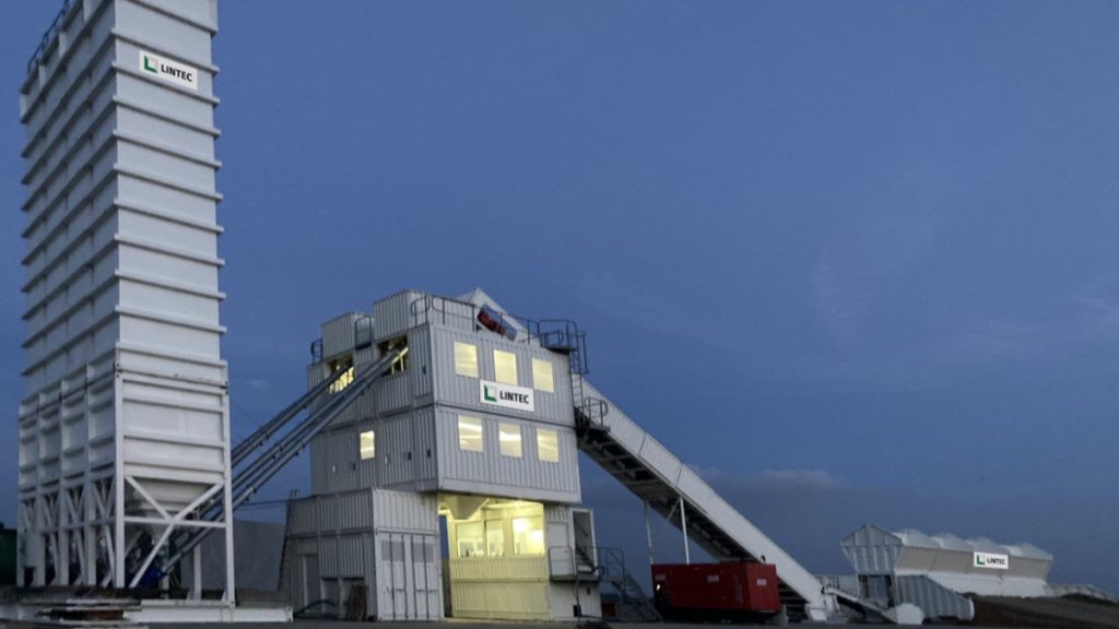 Lintec CCP3000D Containerised Concrete Plant Keeps Polish Roads On Track