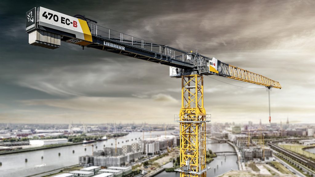 High lifting capacities: The new Liebherr 470 EC-B crane is available to order now as a 16-tonne and 20-tonne version.