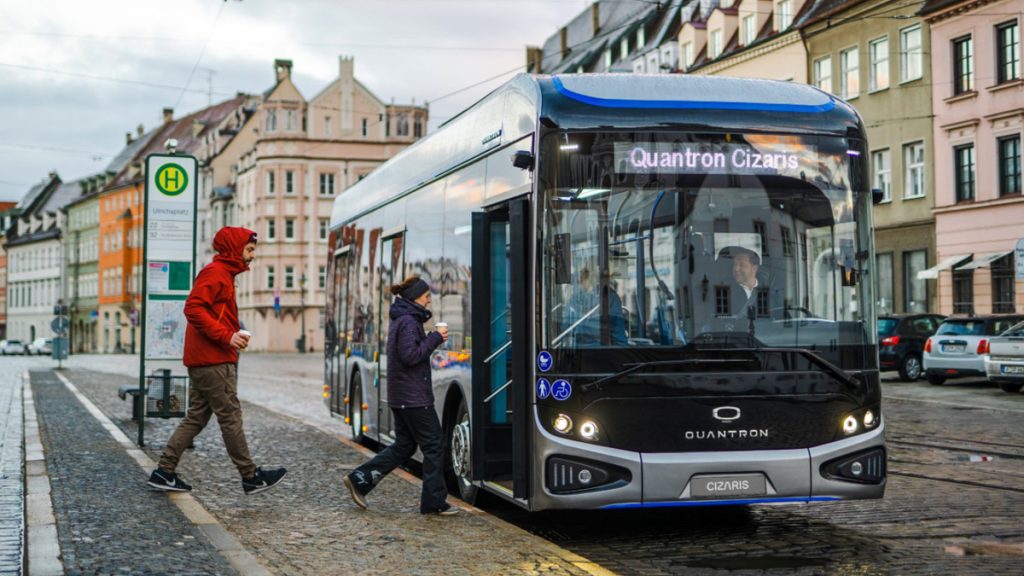 QUANTRON Takes Off Emission-Free With The CIZARIS Electric Bus