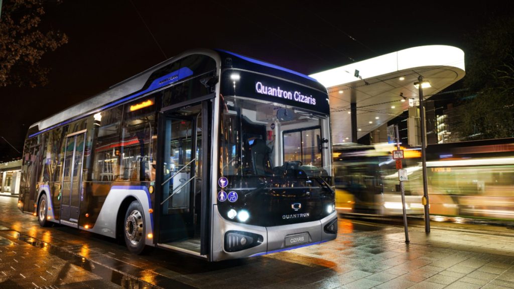 QUANTRON Takes Off Emission-Free With The CIZARIS Electric Bus