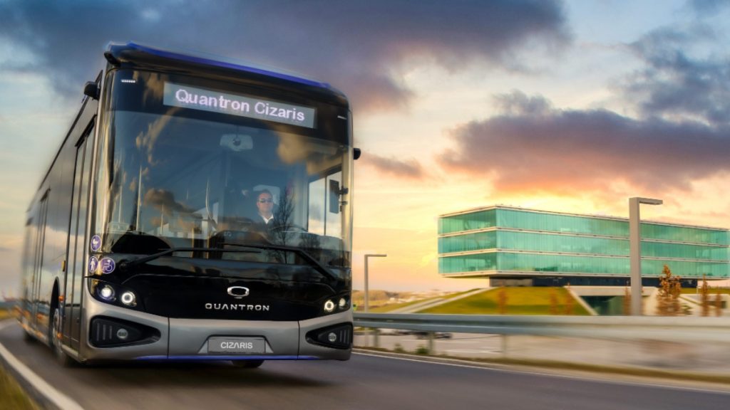 QUANTRON Takes Off Emission-Free With The CIZARIS Electric Bus