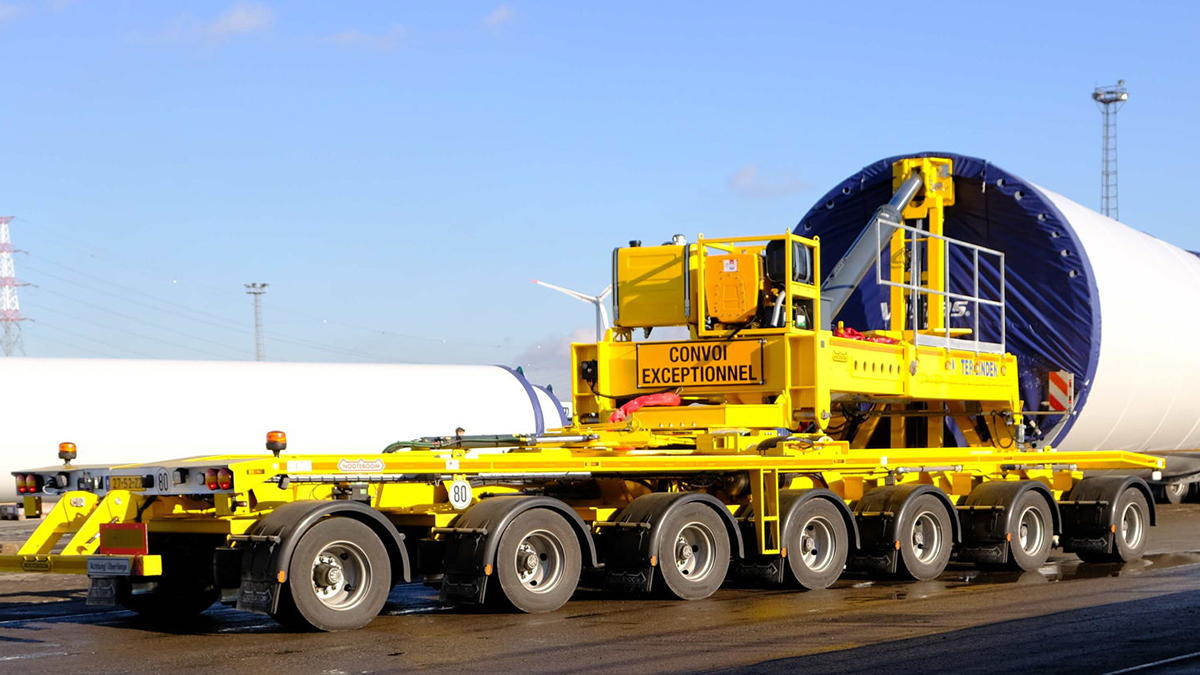 Latest Mega Windmill Trailer XL for Ter Linden Transport