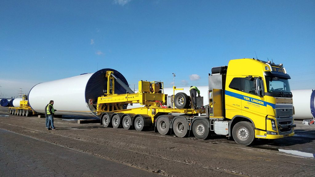 Latest Mega Windmill Trailer XL for Ter Linden Transport