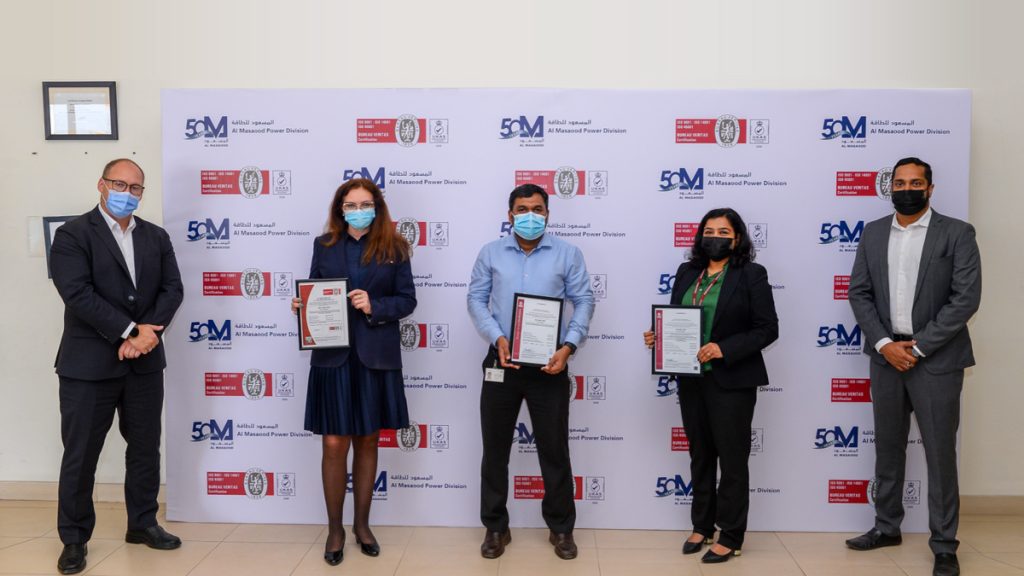Al Masaood Power Division Recertified For Key ISO Systems