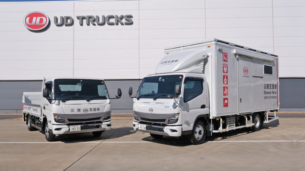 UD Trucks Introduces Disaster Relief Trucks In Ageo, Japan