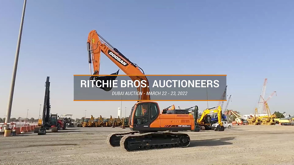 Ritchie Bros. Dubai Auction, 22nd 23rd March 2022