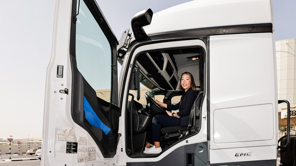 DCV MENA And Belhasa Driving Centre Witnesses Landmark Moment For Female Truck Drivers In The UAE