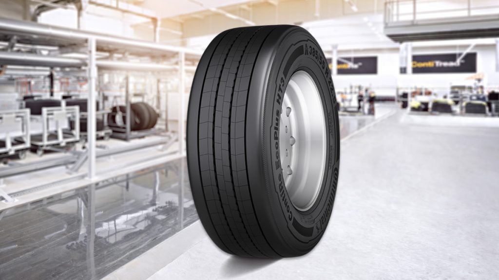ContiRe EcoPlus: a retreaded tire model whose properties in terms of mileage and rolling resistance are virtually the same as those of a new tire.