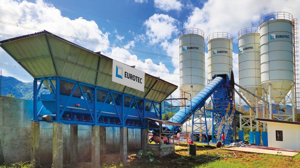Booming Philippines Construction Market Sees Strong Demand For Eurotec In Batangas, Philippines a Eurotec ECO90 concrete batching plant has been supplying ready-mix concrete for commercial projects.