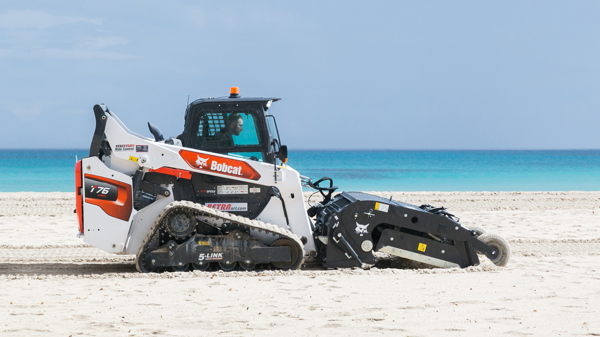 Bobcat 'One Tough Animal' Cleans Huge Mondello Beach In Sicily - Plant &  Equipment News