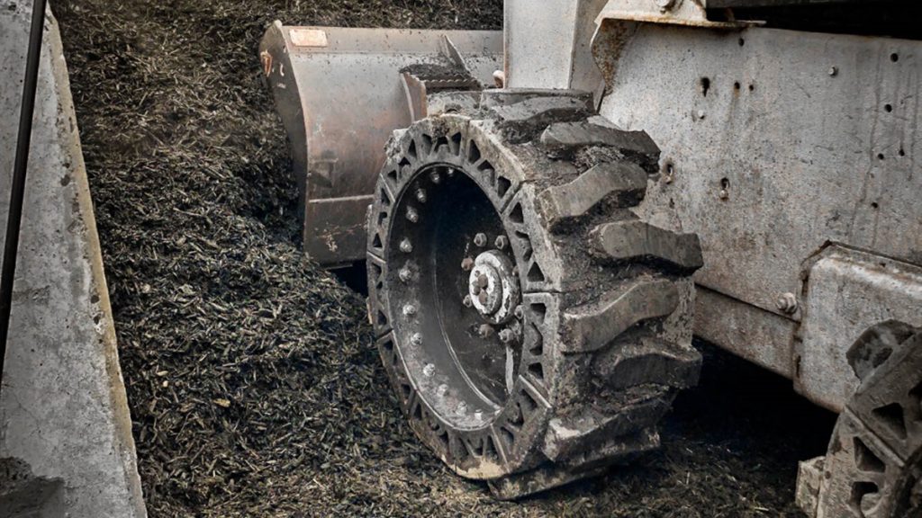 Solid All-Terrain Skid Steer Tires