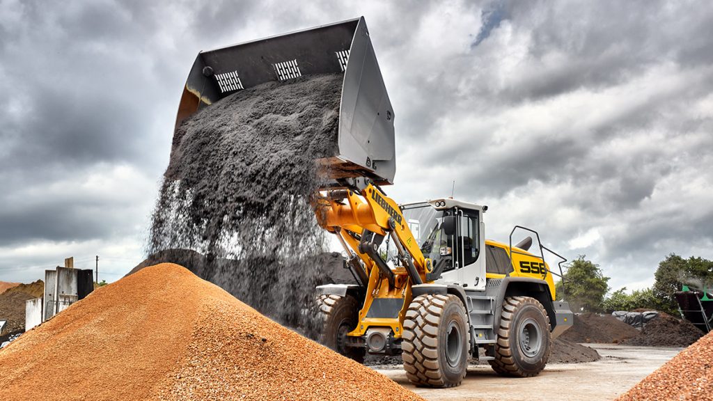 Liebherr shows its wheel loader L 556 XPower® at Svenska Maskinmässan.