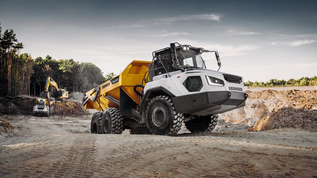 The Liebherr TA 230 Litronic articulated dump truck has been designed for the toughest off-road operations.