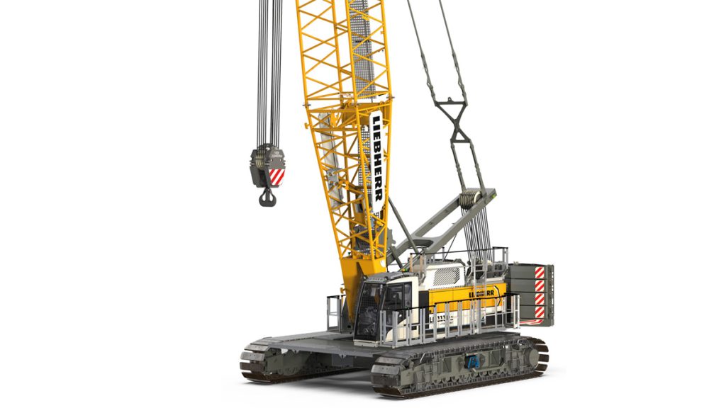 The new Liebherr crawler crane type LR 1130.1 is available as electro-hydraulic and conventional version.