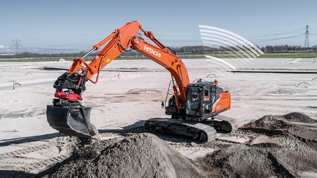 Hitachi Presents ZX210LC-7 With Factory-Fitted Leica Geosystems Solution At Bauma