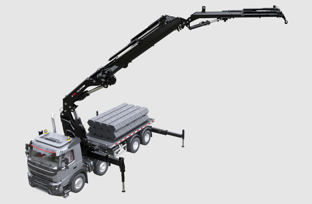 Hiab Launches New 90 TM Heavy Range Loader Crane — Hiab iQ.958 HiPro