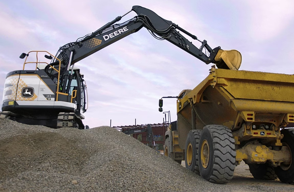 The 145 X-Tier E-Power excavator concept was previously showcased at CES 2023