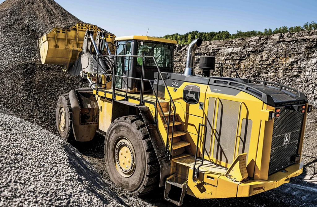 The 944 X-Tier wheel loader is newly rebranded from the 944K Hybrid