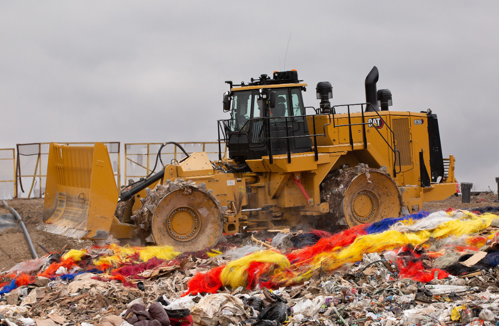 The New Cat 836 Landfill Compactor