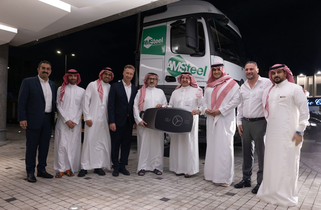 Juffali Commercial Vehicles Hands Over 100 Mercedes-Benz Actros Trucks To AMSteel