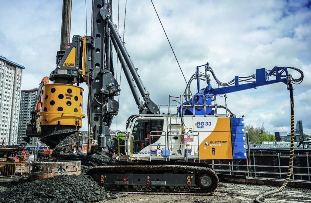 Cementation Skanska Uses First Grid-Powered Bauer Drilling Rig - 2