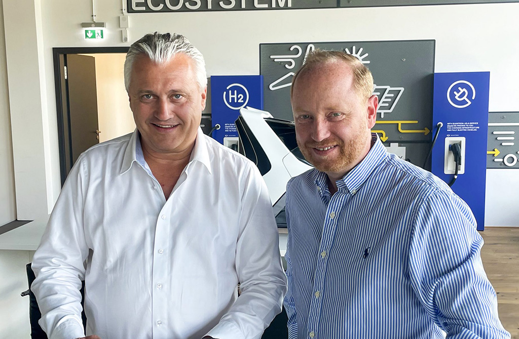 Harald Mayer, Managing Director of HAMA Trucks, and Andreas Haller, founder and Executive Chairman of Quantron AG