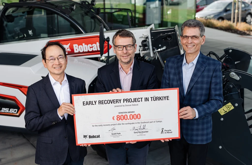 Doosan Bobcat Helps To Restore 553 Local Businesses In Earthquake-Affected Turkey Doosan Bobcat Helps To Restore 553 Local Businesses In Earthquake-Affected Turkey