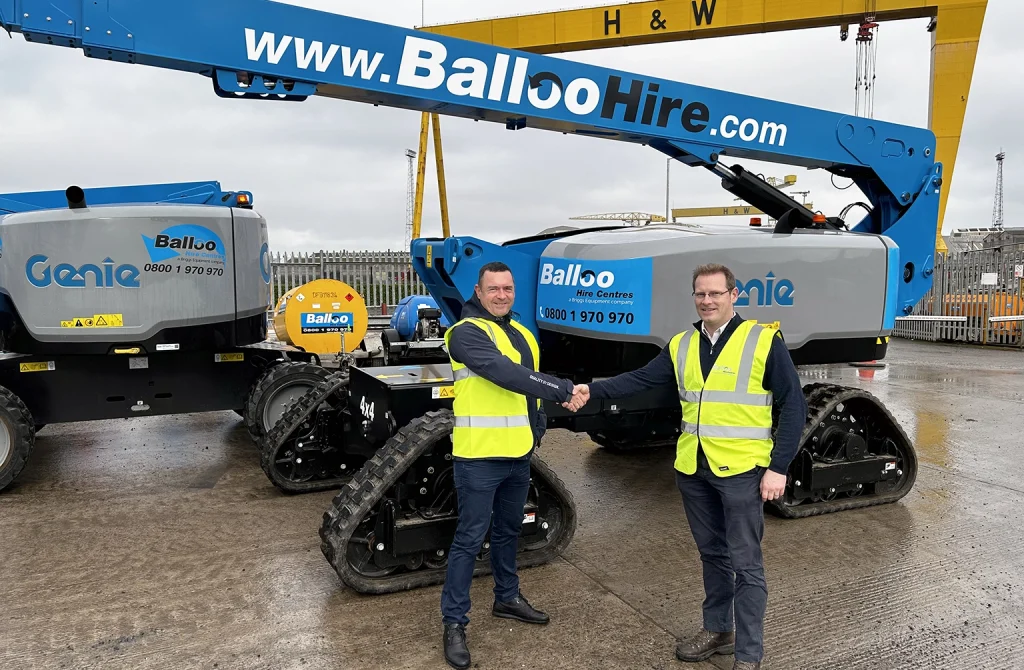 Balloo Hire Orders Two Genie S-80 J Trax Boom Lifts