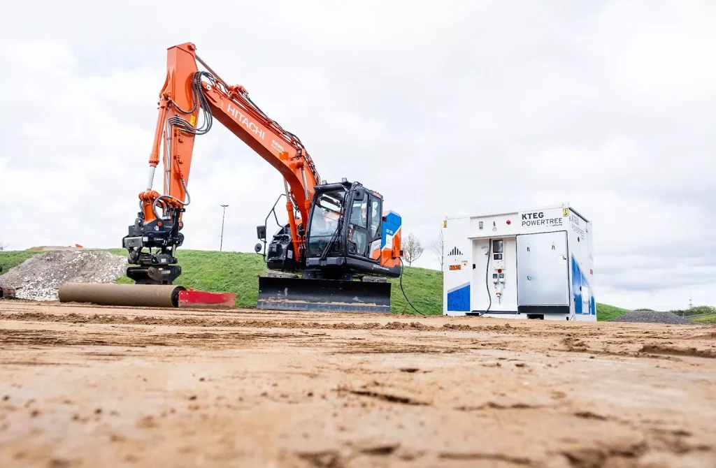 Hitachi Introduces The ZE135-7EB Battery-Powered Excavator At Intermat Hitachi Introduces The ZE135-7EB Battery-Powered Excavator At Intermat