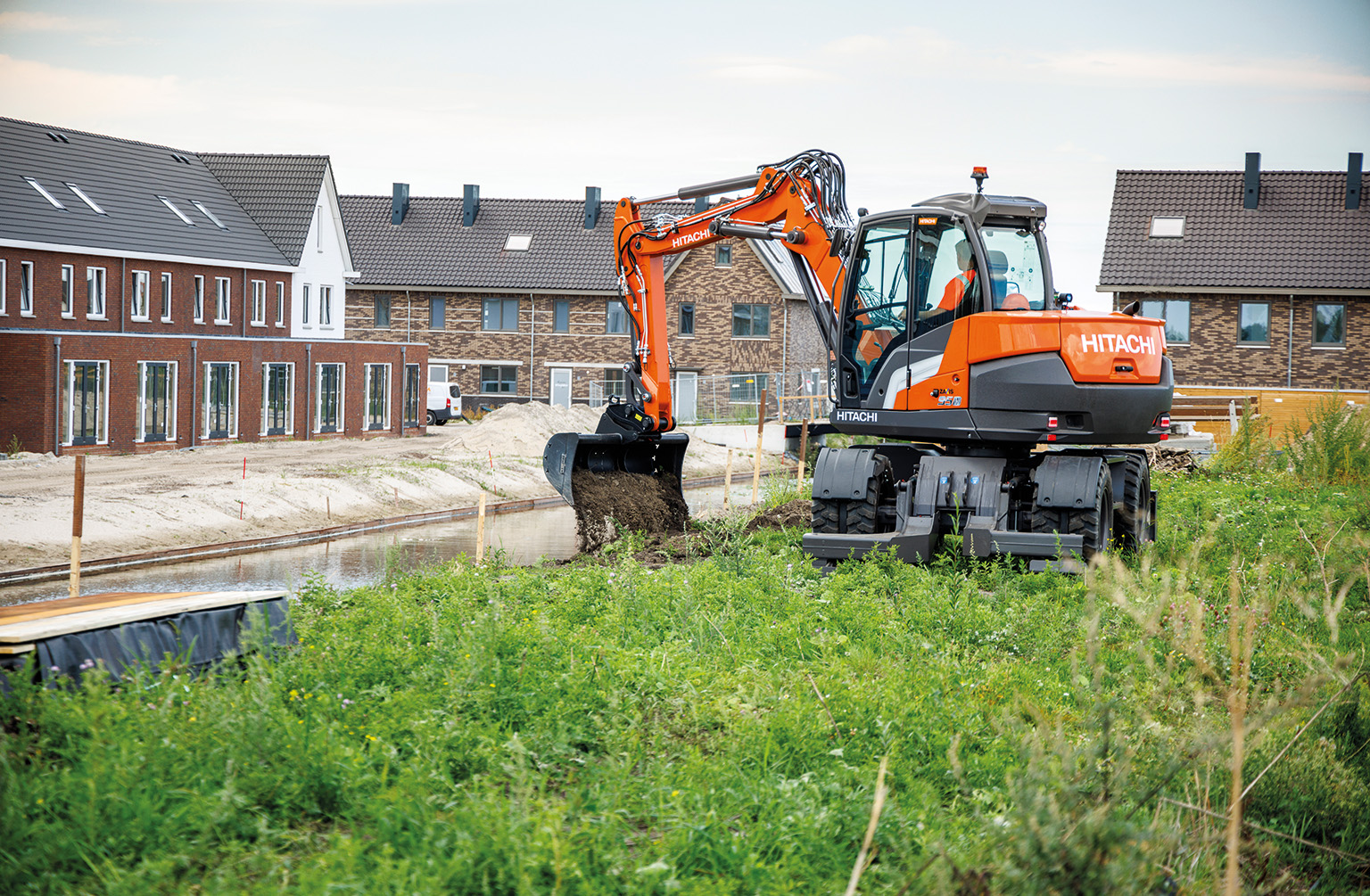 New Hitachi Compact Wheeled Excavator On Show At Intermat