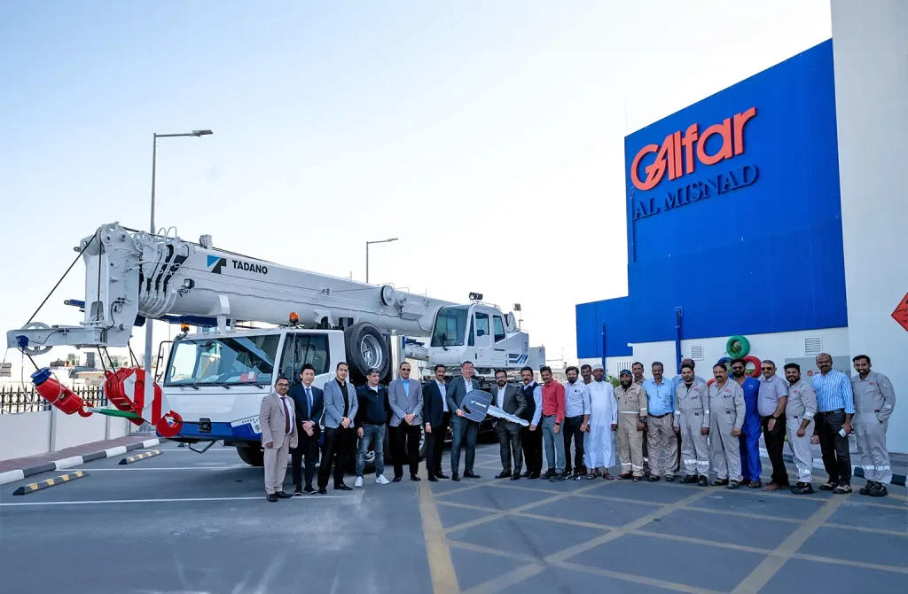 Tadano Delivers Seven Truck Cranes To Galfar Al Misnad Tadano Delivers Seven Truck Cranes To Galfar Al Misnad