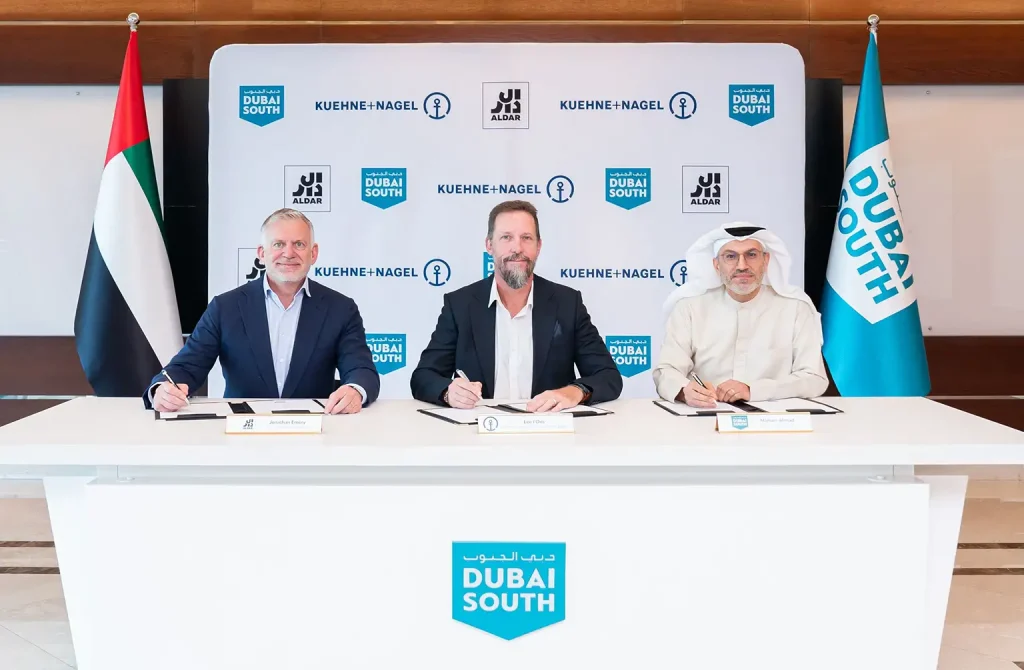 Dubai South And Aldar To Develop Build-To-Suit Facility For Global Logistics Firm Kuehne+Nagel Dubai South And Aldar To Develop Build-To-Suit Facility For Global Logistics Firm Kuehne+Nagel