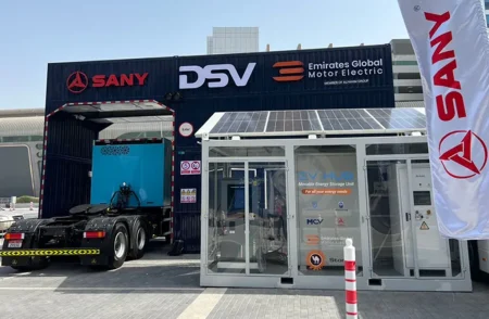 SANY Showcases Electric Trucks In Abu Dhabi