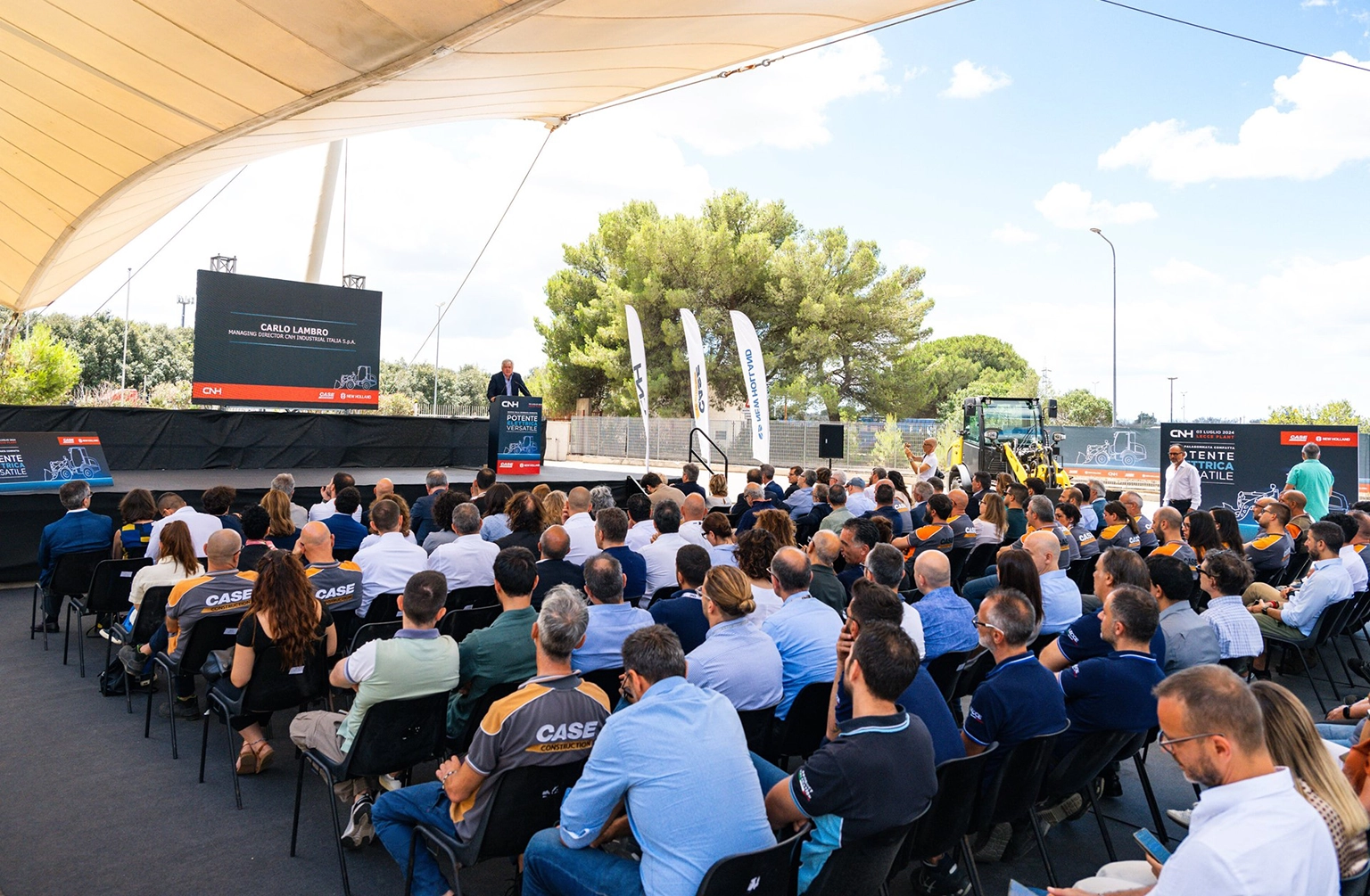 CNH Inaugurates Electric Compact Wheel Loader Production Line In Lecce