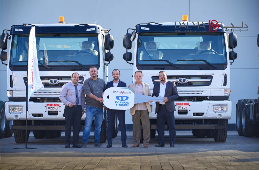 Dalma Motors Delivers 12 Daewoo Novus Trucks